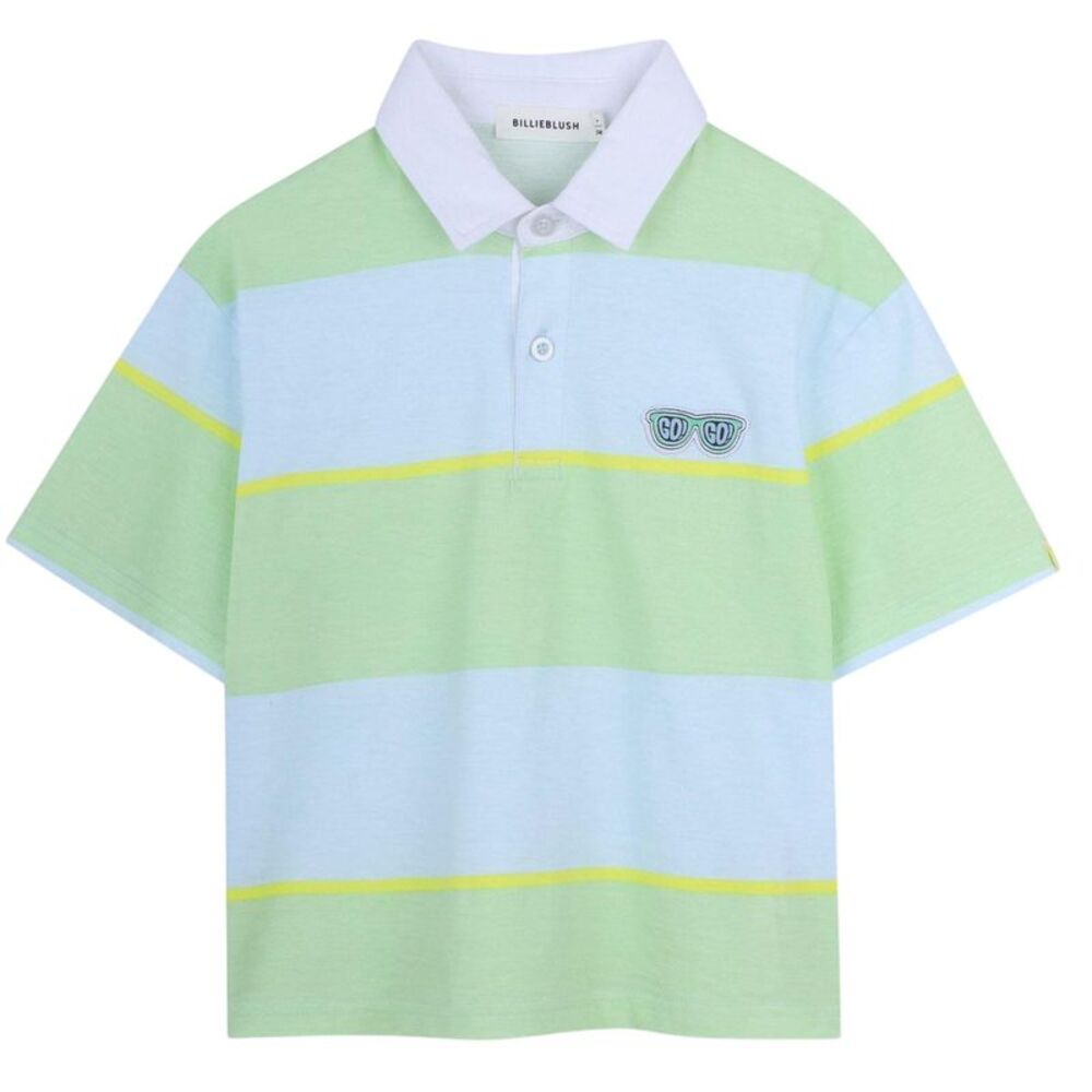 Billieblush Childrens/Kids Cotton Polo Shirt / Light Green